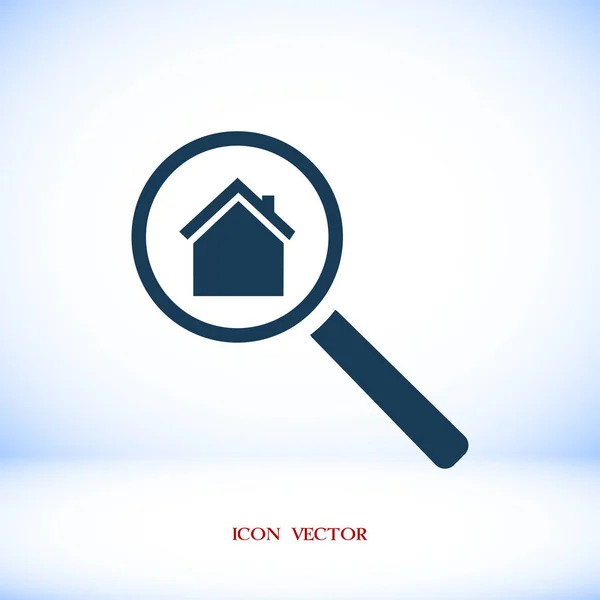 Search house icon — Stock Vector