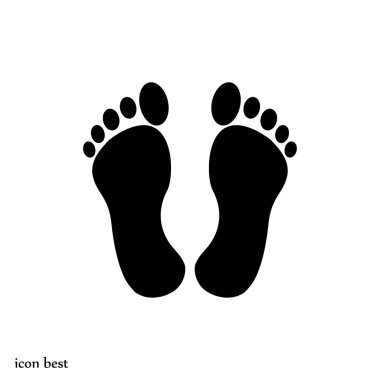 feet simple icon clipart