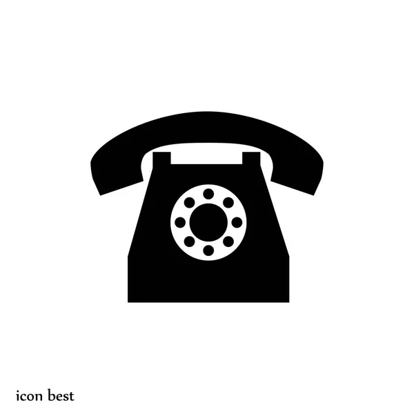 Telefon prosty ikona — Wektor stockowy