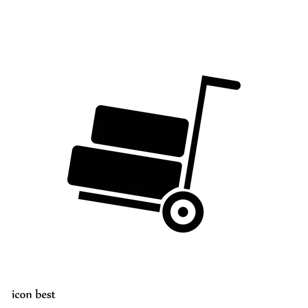独轮车简单图标 — 图库矢量图片