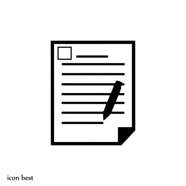 Icono de documento de oficina — Vector de stock