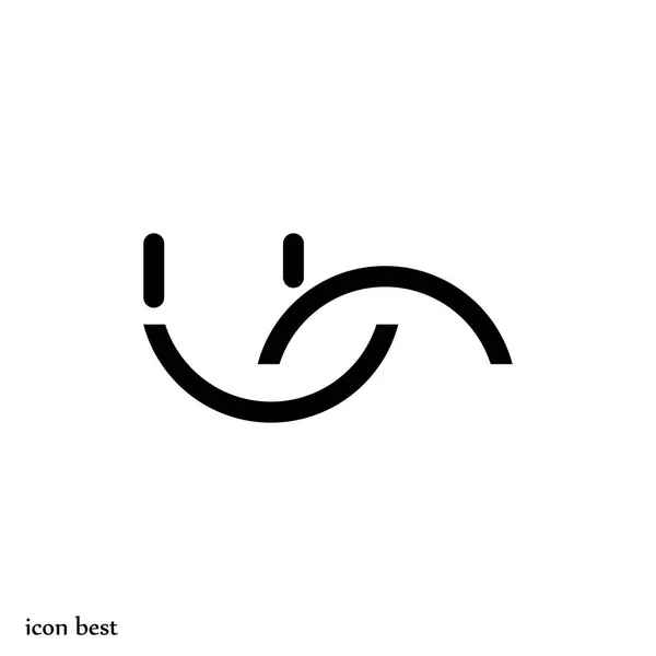 Jednoduché ikony úsměv — Stockový vektor