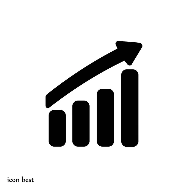 Graphic chart icon — Stock Vector