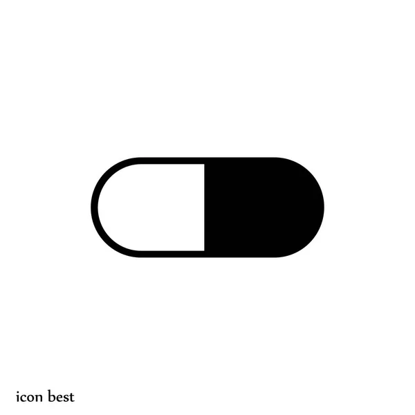 Medical capsule icon — Stock Vector