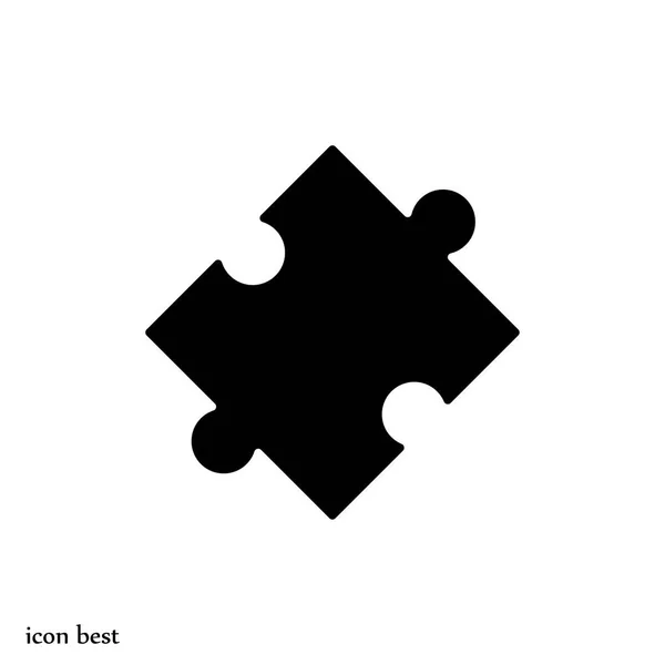 Puzzle darab ikon — Stock Vector