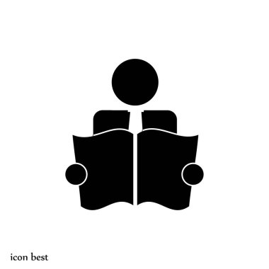Kitap okuyucu simgesi