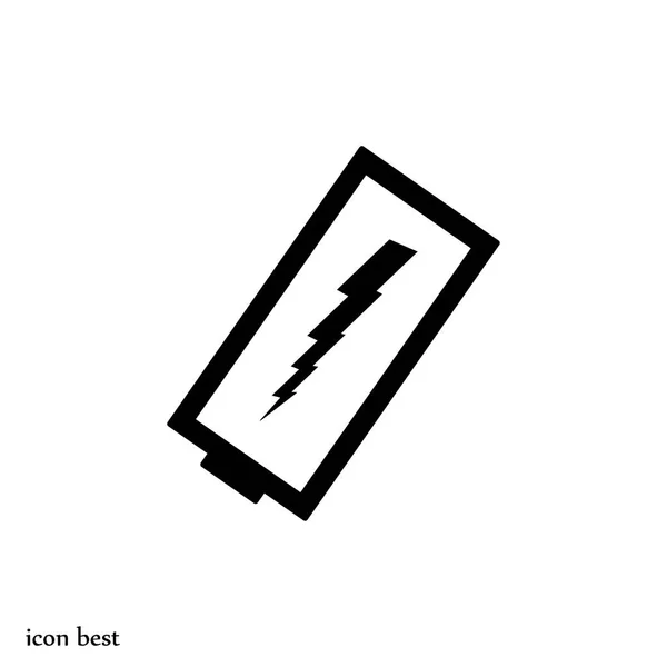 Icono de batería descargada — Vector de stock