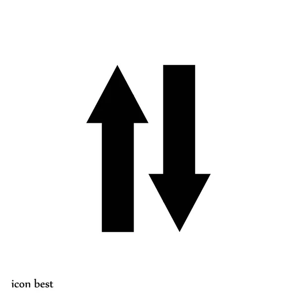 Eenvoudige pijlen-pictogram — Stockvector