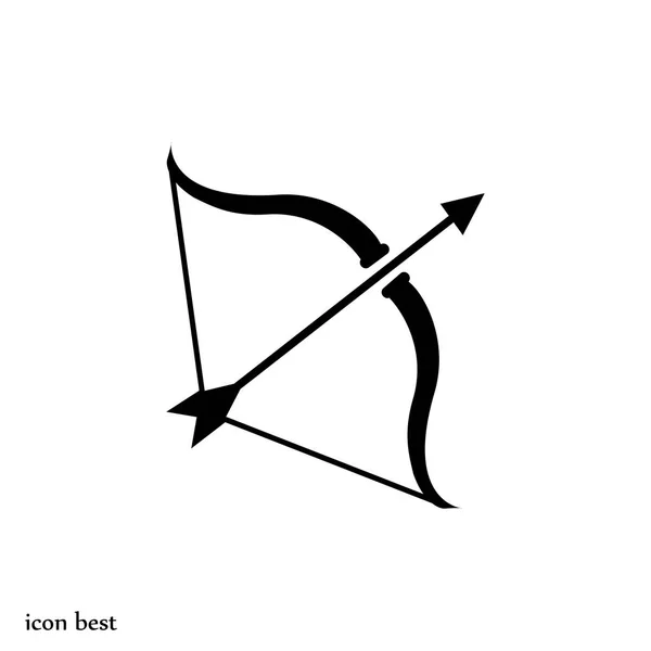 Arc avec flèche Icône — Image vectorielle
