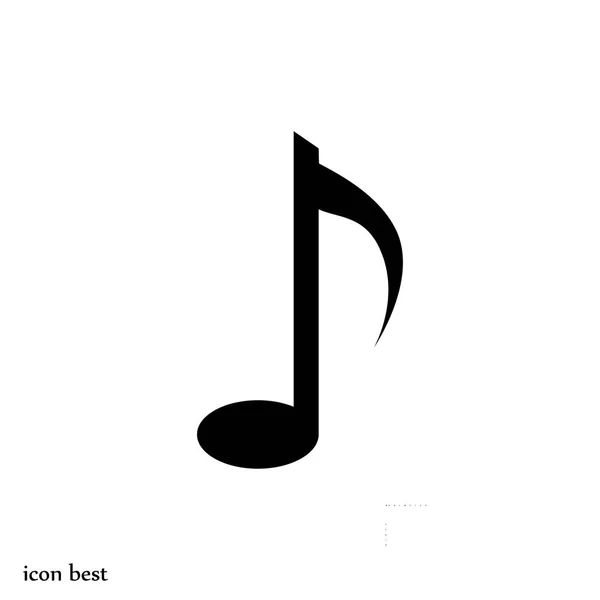 Icona nota musicale — Vettoriale Stock