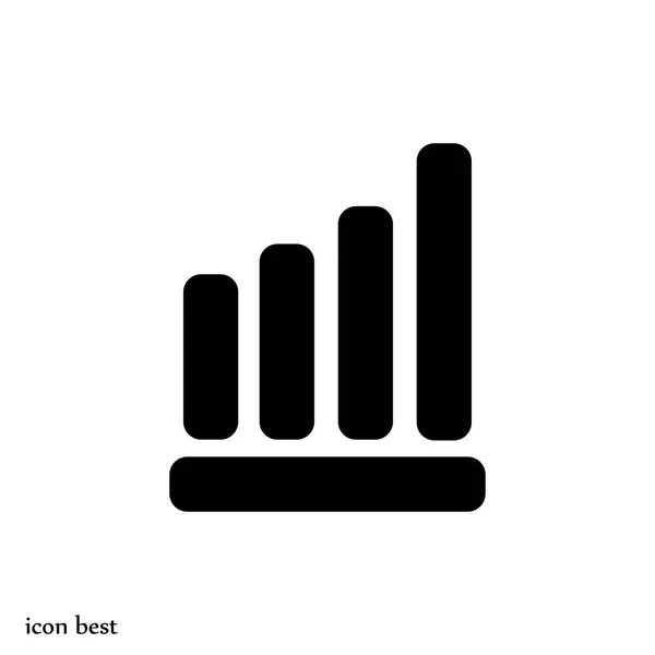Graphic chart icon — Stock Vector