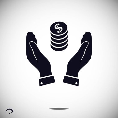  Ellerin simgesinde para