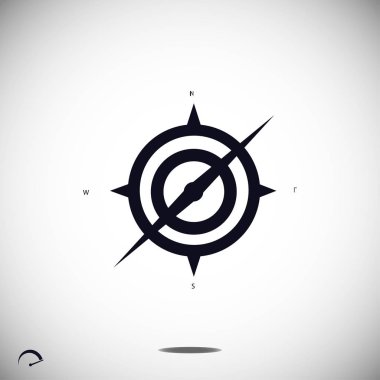 Basit pusula simgesini