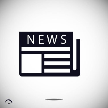 basit gazete simgesi