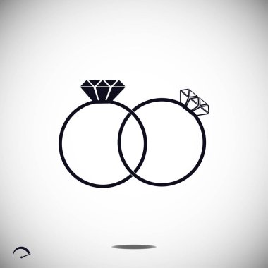 basit yüzük simgesi