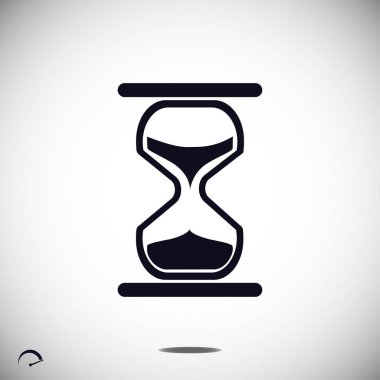 basit kum saati simgesi