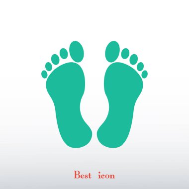 ayakları düz simgesi