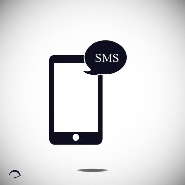 Cep telefonu sms simgesi