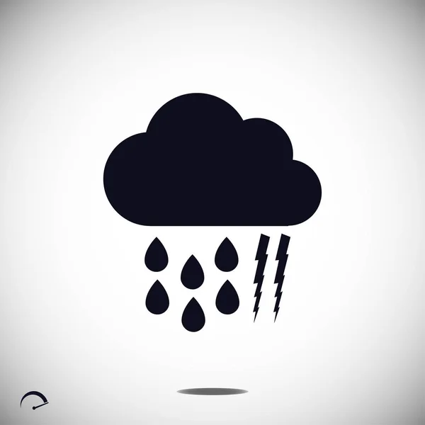 Clouds simple icono — Archivo Imágenes Vectoriales
