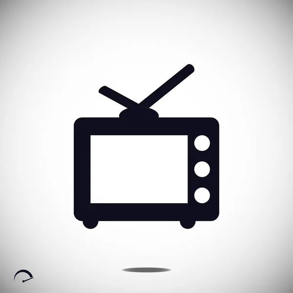 Ícone de TV simples —  Vetores de Stock