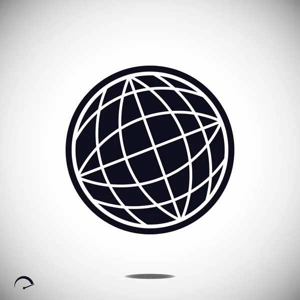 Earth Globe-Ikone — Stockvektor
