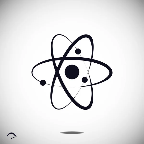 Atom semn pictograma — Vector de stoc