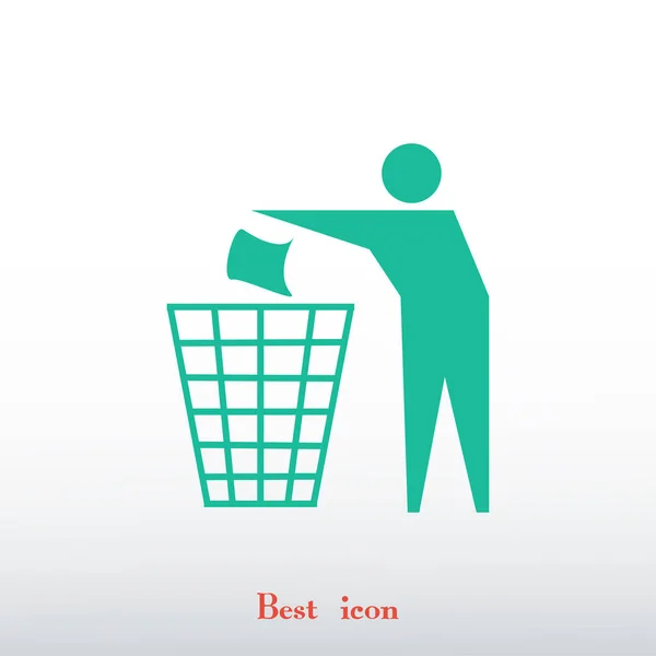 Recycling teken pictogram — Stockvector