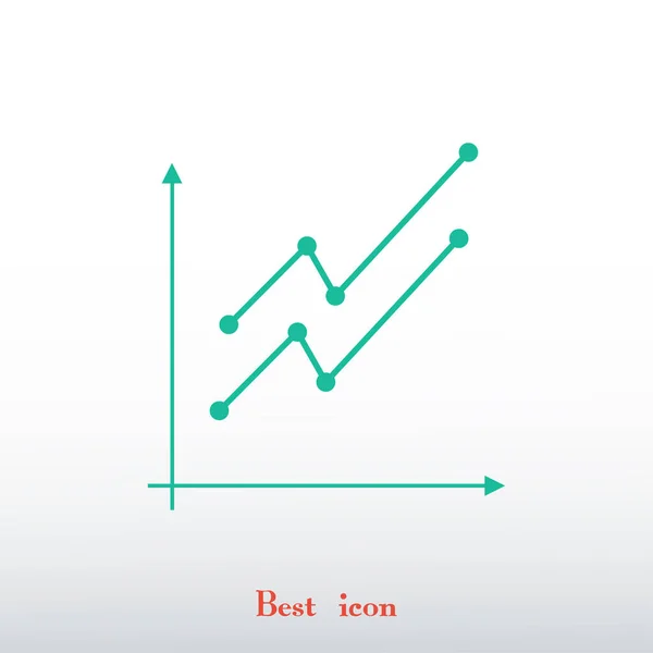 Бізнес графічний значок — стоковий вектор