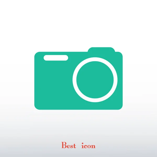 Macchina fotografica icona semplice — Vettoriale Stock
