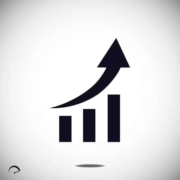 Ícone gráfico de negócios —  Vetores de Stock