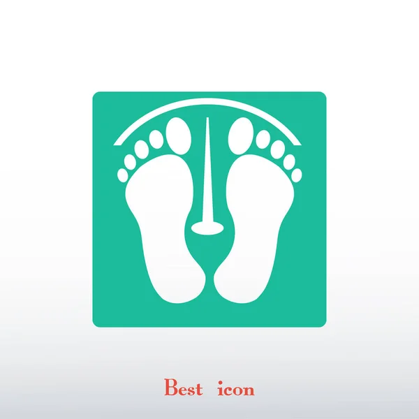 Human footprints icon — Stock Vector