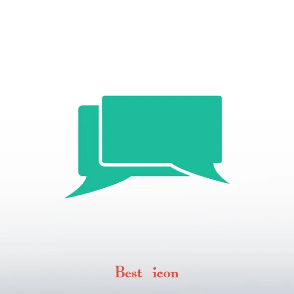 Messages icône plate — Image vectorielle