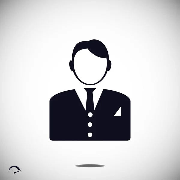 Simple icono de hombre de negocios — Archivo Imágenes Vectoriales