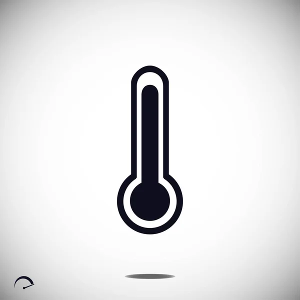 Einfaches Thermometer-Symbol — Stockvektor