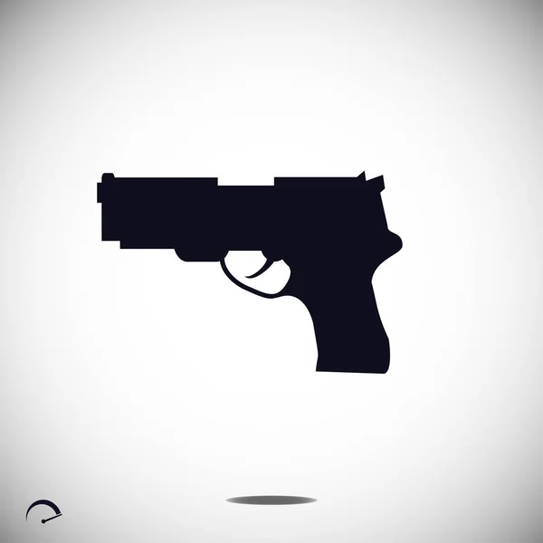 Icono de pistola simple — Archivo Imágenes Vectoriales