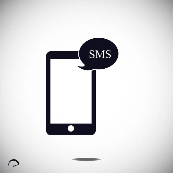Mobile phone sms icon — Stock Vector