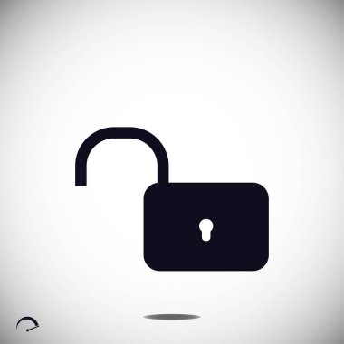 Basit kilit simgesi