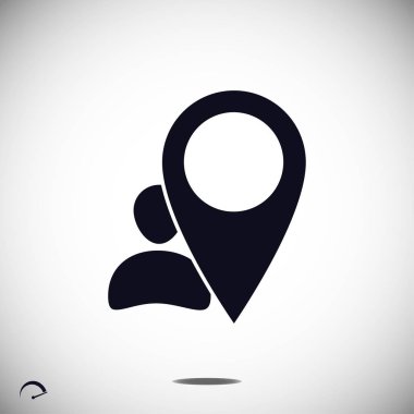 İşaretçi basit simgesi