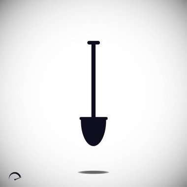 basit kürek simgesi