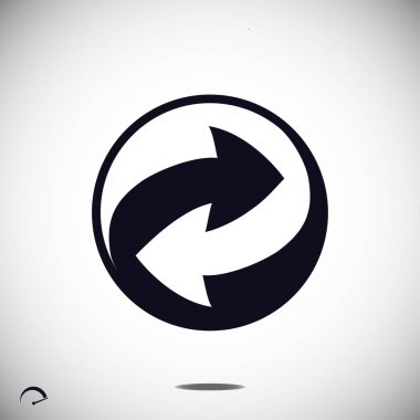 geri dönüşüm işareti simgesi