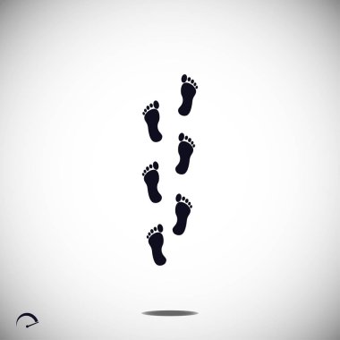 ayakları düz simgesi