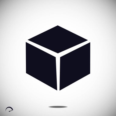 basit küp simgesini