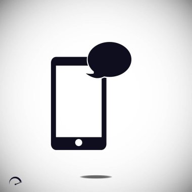 Cep telefonu sms simgesi