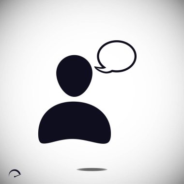 basit sohbet simgesi