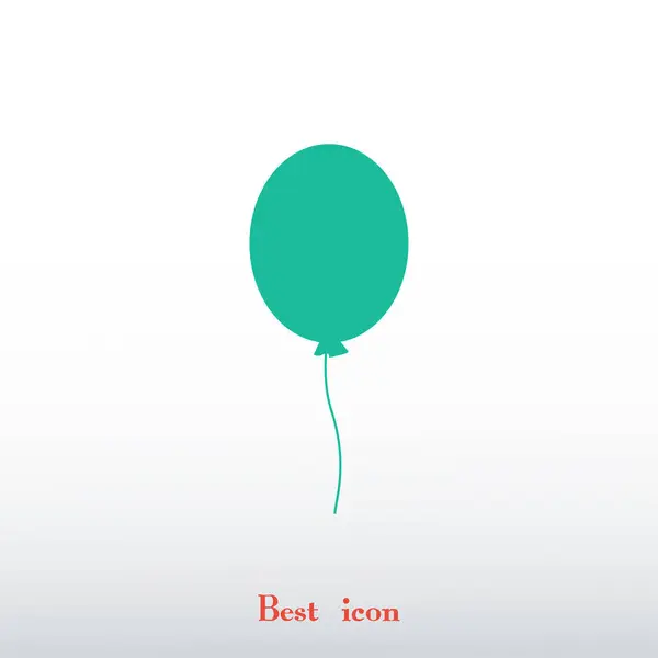 Enkla ballong-ikonen — Stock vektor