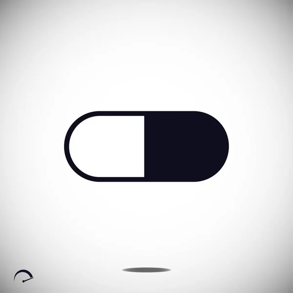 Medicine capsul icon — Stock Vector