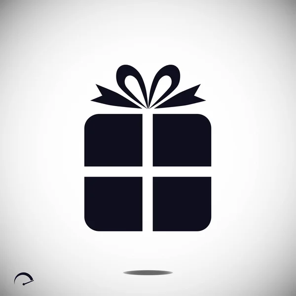 Icône cadeau simple — Image vectorielle