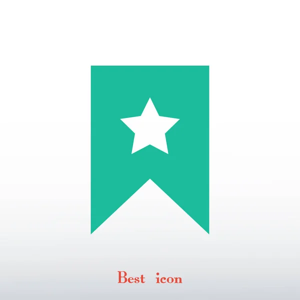 Icône de signet étoile — Image vectorielle