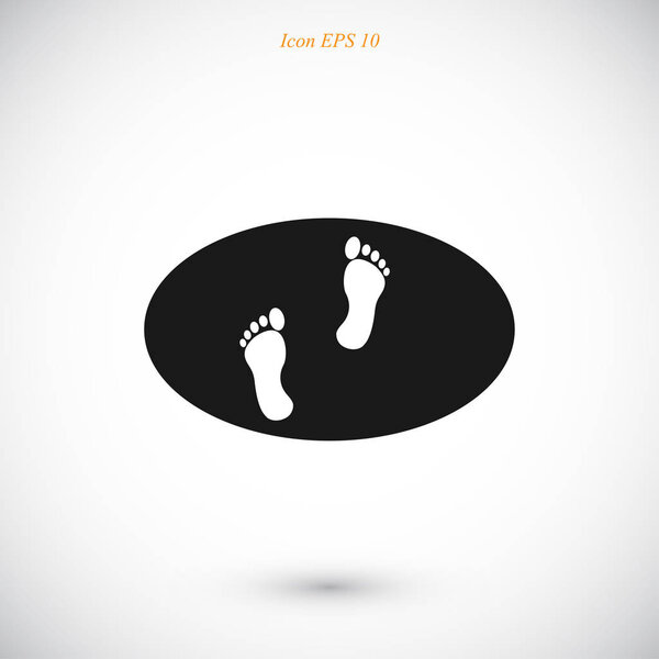 human footprints icon
