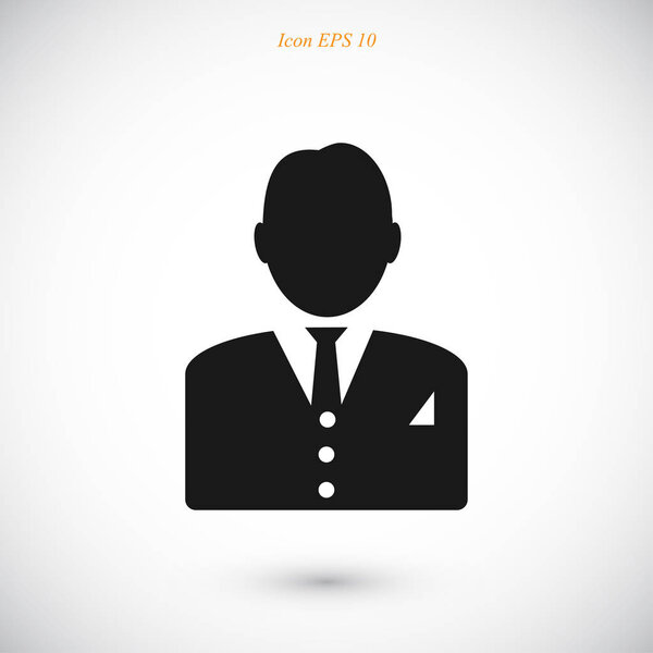 businessman simple icon
